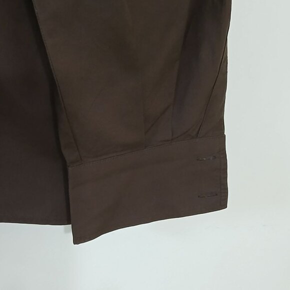 Vintage Artful Dodger Brown Military Style Shirt, 100% Cotton, Size XL - Picture 10 of 15